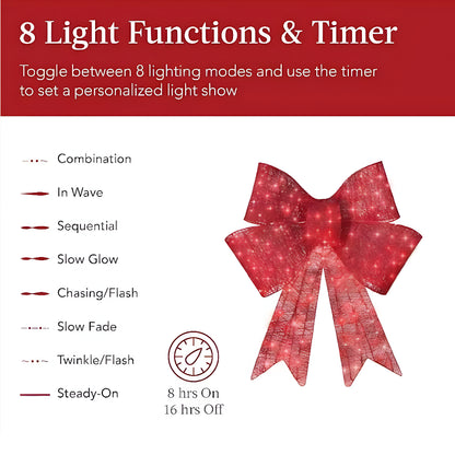 ChimneyCharms™ LED Christmas Bow