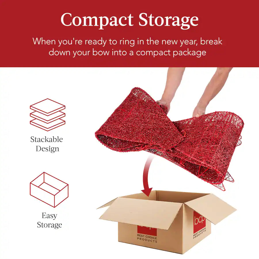 ChimneyCharms™ LED Christmas Bow