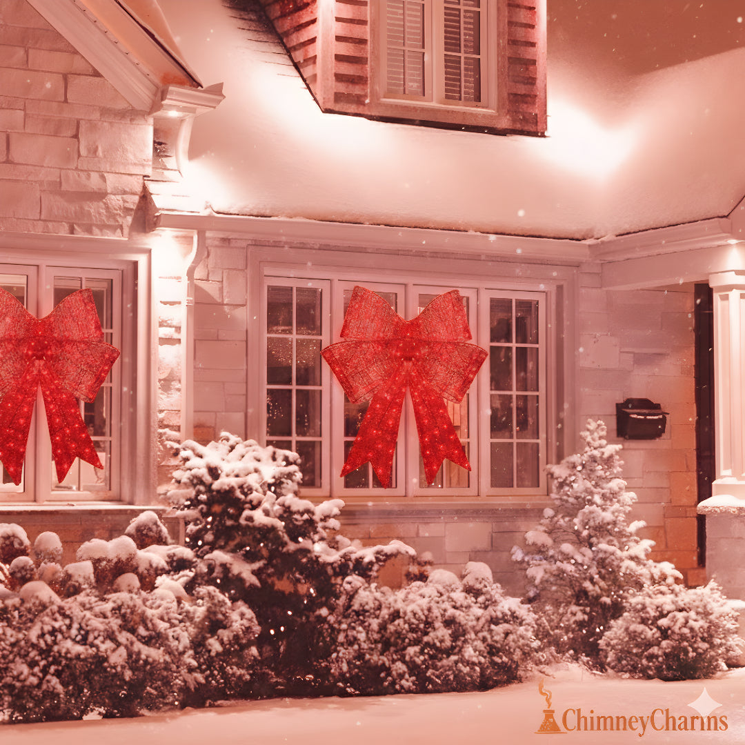 ChimneyCharms™ LED Christmas Bow