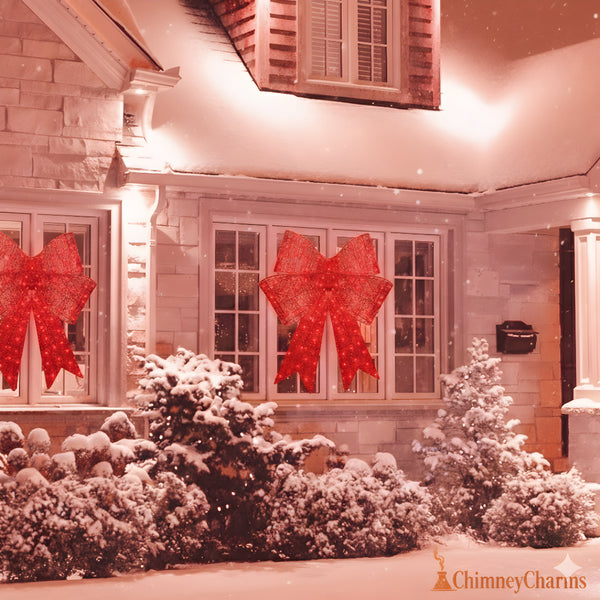 ChimneyCharms™ LED Christmas Bow
