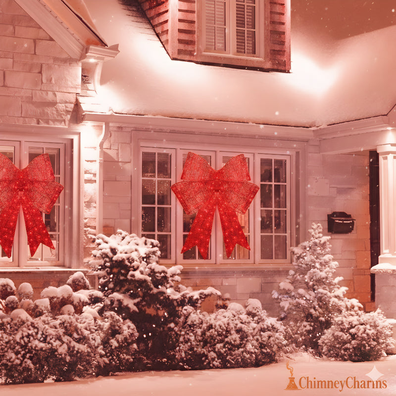 ChimneyCharms™ LED Christmas Bow