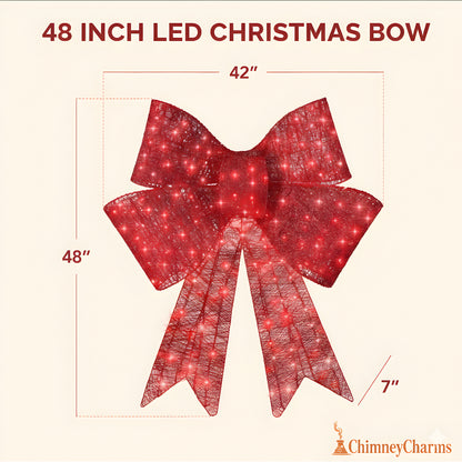 ChimneyCharms™ LED Christmas Bow