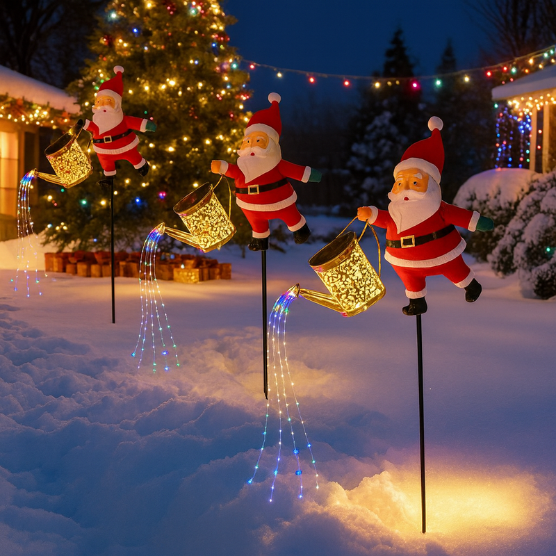 ChimneyCharms™ Santa Solar Watering Lantern