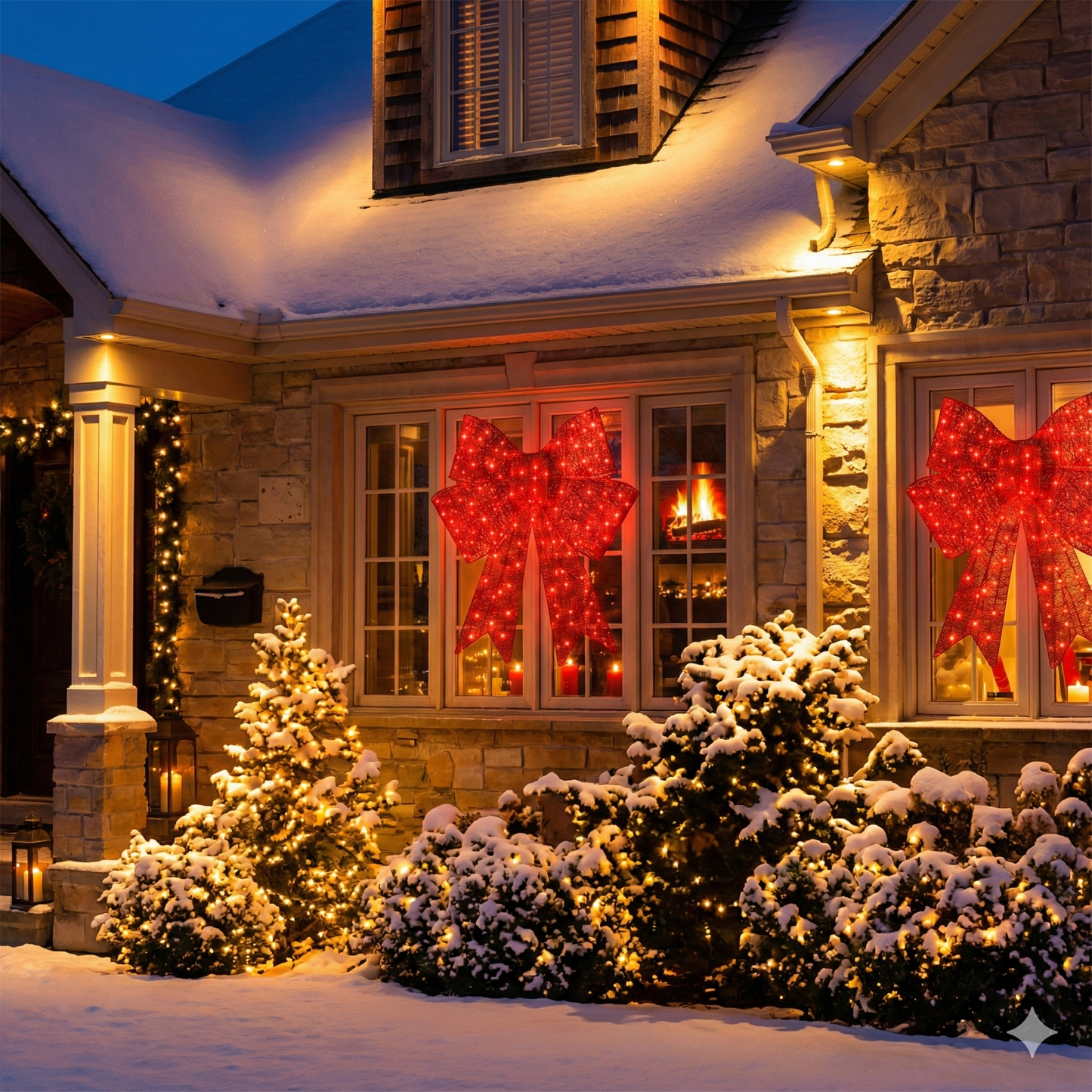 ChimneyCharms™ LED Christmas Bow